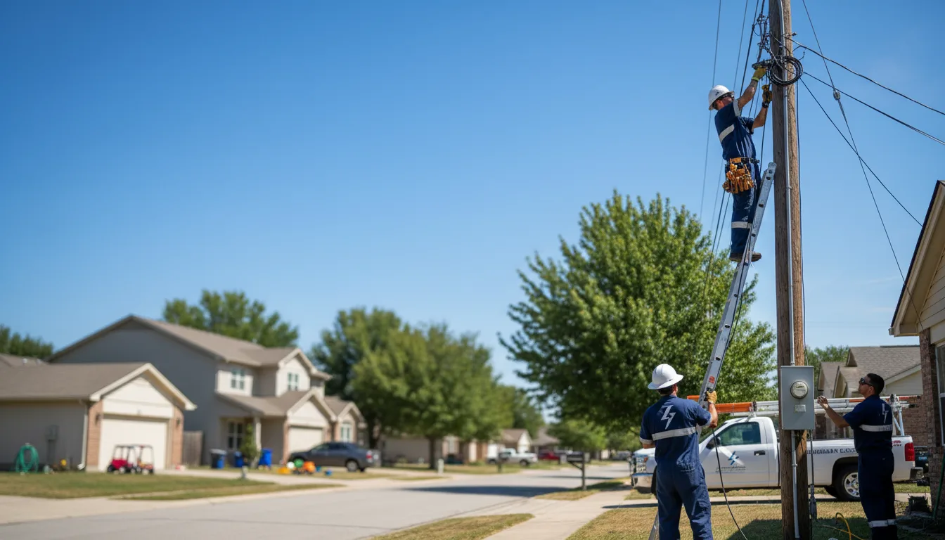 Residential electrician providing installation services in Patoka, IL